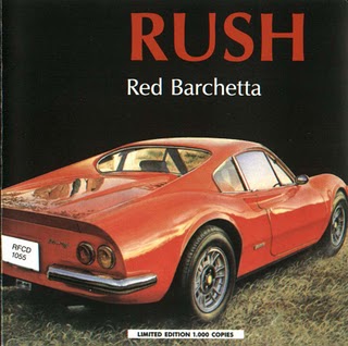 The cover of The single for Red Barchetta